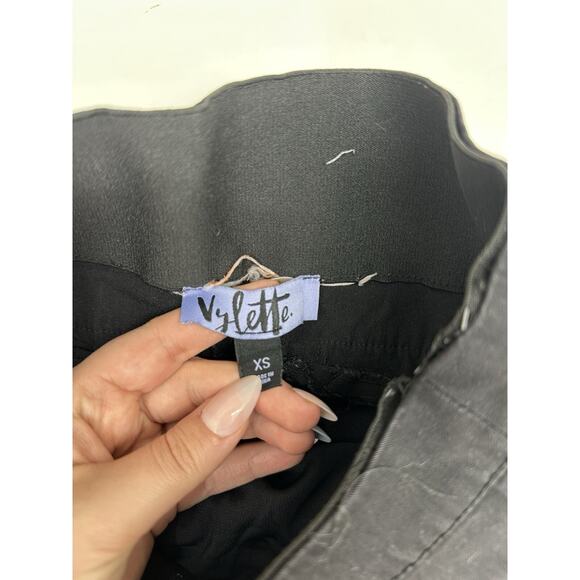 Vylette Womens Pants Size XS Black Stretchy Waist Pull On - Picture 4 of 10